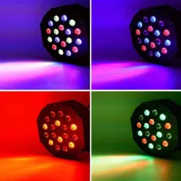kavyara 18 RGB LED PAR Light for DJ Setup Sound Activated Disco Light with DMX Control Shower Laser Light image 4