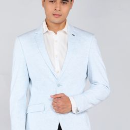 Men Self Design Bandhgala Formal Blazer-image-54