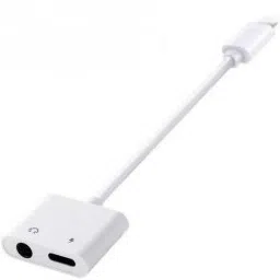 IMMUTABLE White 63 RT-PRO- Good auddio and charging Cable Adapter 3.5mm Earphone Jack Aux Port, Calling-Music Feature with Charging Phone Converter-18