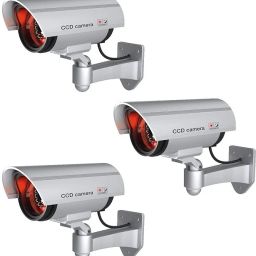 Mighty Dummy Camera with Flashing LED Light | Dummy Camera| Wall Mount |3 Pieces Security Camera-27