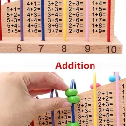 little mind Wooden Calculation Shelf (Counting, Addition and Subtraction) 3+ image 4