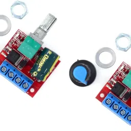 PACK OF 2 Mini DC Motor PWM Speed Controller, DC 5V-35V Switch Module Electronic Components Electronic Hobby Kit-image-37