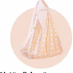 Hanging Cradle for Baby/Newborn Baby Cotton Baby Cradle/Baby Sleep Swing Cradle/ Hanging Cradle for Baby with mosquito Net and Spring Set-Orange-4