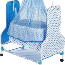 New Born Baby Swing Baby Cradle Baby Crib Baby Jhula with Mattress Pillow Adjustable Height and Mosquito Net Bassinet-image-20