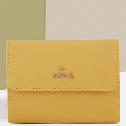 Women Casual Yellow Artificial Leather Wallet-image-57
