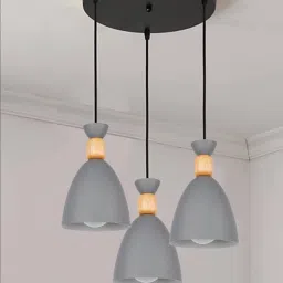 Cluster set Hanging Shade Light, Grey, Chandelier Lamp Shade-1