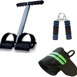 Set 3|1Small Hand Grip1 Wrist Support Arm Band,Single Tummy Trimmer for Exercise Fitness Accessory Kit Kit-image-12