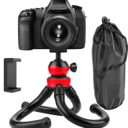 POZUB Hot Selling Professional Octopus Tripod with Universal Mobile Holder + Dustproof Bag For Carrying with 360 Degree Detachable Ball Head and Waterproof Extra Thick & Strong with Heavy Duty Mobile Holder Foldable Flexible Tripod gorilla tripod Stand for Vlogging Streaming Photography Compatible With All Smartphones, Action Cameras, and DSLR Camera Tripod Binoculars, spotting scope, in Stabilizer, in Gimbal Video Camera Tripod, Monopod, Monopod Kit, Tripod Ball Head, Tripod Bracket, Tripod Clamp, Tripod Kit-13
