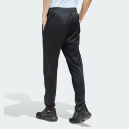 Men Graphic Print Black Track Pants-image-31