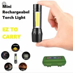 gaudee GD MINI RECHARGEABLE LED TORCH FOR SAFETY, USB CHARGEABLE, PORTABLE WITH SAFETY CASE, 3 MODE LIGHT Torch image 3