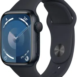 Apple Watch Series 9 GPS 41mm Midnight Aluminium Case with Midnight Sport Band - S/M-16