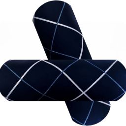 2 Bolster Microfibre Geometric Bolster Pack of 2-image-51