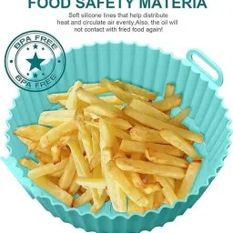 Air Fryer Liner Silicone Baking Tray Easy to Clean, 6.5 in Bottom Air Fryer-picture-31