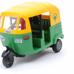 Plastic Pull Back Auto Rickshaw, Number Of Pieces: 1, Multicolour-18