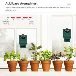 Solar pH Meter for Soil Testing - 3 in 1 Soil Moisture Sensor, Soil pH Meter for Agriculture & Solar Light Meter, Moisture Meter for Plants, Acidity Tester (3 in 1soil Meter) image 3