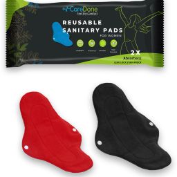 Cloth Period Pads Washable Napkin for Heavy Flow with Wings(Multicolor,Packof2) Sanitary Pad-image-67
