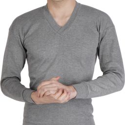 FABVIO PLUS Winter wear V neck Men Top Thermal-image-12