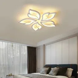 60-Watts 5 Light with Remote Flowers Shape LED Chandelier Chandelier Ceiling Lamp-image-18