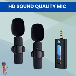 K35 Wireless Mic With Collar Microphone forYoutube/Voice Recording/InterviewZ128 Microphone-image-88