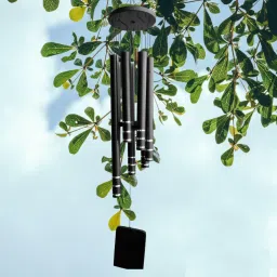 17 MM 6 PIPES LARGE SIZE FENGSHUI WINDCHIME FOR BALCONY, GARDEN, WINDOW, OUTDOOR Aluminium, Wood Windchime-image-80