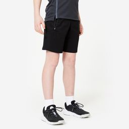 Multi-sport Kid's Crew Neck Breathable T-Shirt 500 - Smoked Black-12