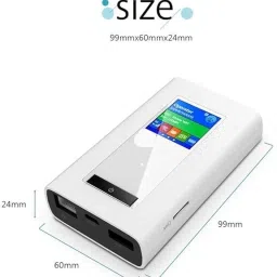 Wintrox Portable sim card router | portable wifi hotspot | wifi router 4g sim support 4G Router 2.4 GHz 150 Mbps Wifi Speed Tri Band Internal Antenna MiFi (Sim Based) image 2