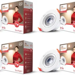 LED 7W IRIS CONCEALED BOX ( Warm White, Pack of 4) Recessed Ceiling Lamp-picture-26