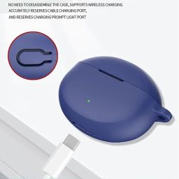 Leiox Silicone Press and Release Earbuds Case For OnePlus Nord Buds 3 / OnePlus Nord Buds 3 Pro Case With Lanyard image 5