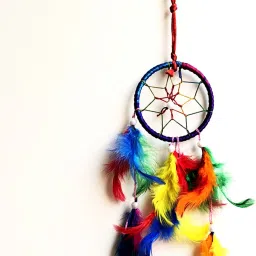 Multicoloured Dreamcatcher | Wall Hanging Décor | PrintOctopus Wool Dream Catcher-image-20