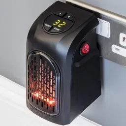 Handy Heater-f/ Mini Portable Electric Led Fan Handy Heater For Bedroom, Office Portable 400Wt Electric Handy Heater with Button Controls For Bedroom & Office Fan Room Heater-picture-5