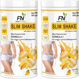 Slim Shake Formula 1 with Natural Herbs for weight control & Management-Mango-1
