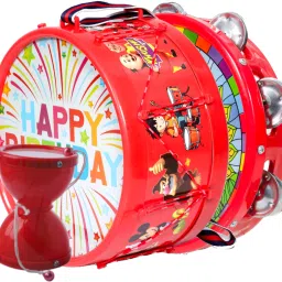 Musical Khanjri(23.7x5cm), Damru(8.3x10.2cm) with Drum(20.3x10.7cm)-10