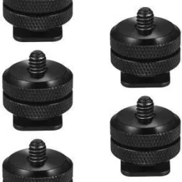 Digiom 1/4 Camera Hot Shoe Tripod Screw Adapter Flash Shoe Adapter (5 Pieces) Flash Shoe Adapter image 2
