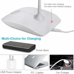 rexburg Led Study Desk/Table lamp with Touch Rechargeable Control Light Touch On/Off Study Lamp image 5