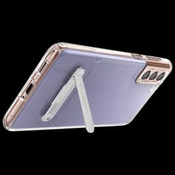 spigen Slim Armor TPU & Polycarbonate Back Case with Stand for SAMSUNG Galaxy S21 Plus (Wireless Charging Compatible, Crystal Clear) image 5