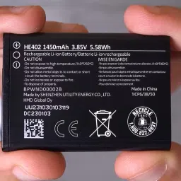 BKN Mobile Battery For NOKIA QC PASSED Rechargeable HE402 Li-ion Battery for Nokia 2760 Flip N139DL-image-50