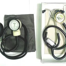 RnB Doctor Sphygmomanometer Upper Arm Dial Type Manual BP Monitor with with Diamond Gold Ring Chest Pice Professional Stethoscope Bp Monitor-0