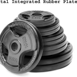 50 kg Professional Metal Integrated Olympic Rubber Weight Plates 25Kgx2Pcs - 50 mm Home Gym Combo-image-37