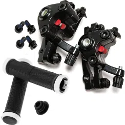 Bicycle F140/160 R180/160 Disc brake Mechanical Caliper + Cycle Handle Grip Bicycle Brake Disk-image-40