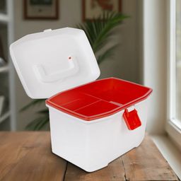 baby moo NA Medical Storage Box with Lock | Portable First Aid Kit Organizer for Home Pill Box-picture-35