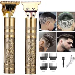 GETTRADE T9 Vintage USB Rechargeable Cordless Electric Beard Trimmer Hair Clippers G24 Trimmer 60 min Runtime 4 Length Settings-image-10