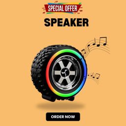 FRONY DJ BOX Tyre Bluetooth Speaker Powerful Sound,Indoor &Outdoor with RGB LightZP186 12 W Bluetooth Party Speaker-10