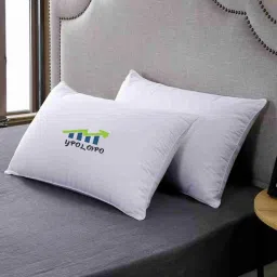 LUXURY Polyester Fibre Solid Sleeping Pillow Pack of 2-17