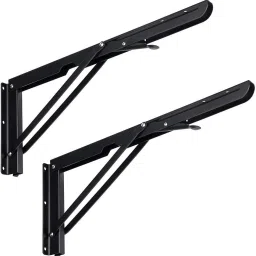 Metal Triangle Folding Shelf Bracket Support Wall Bracket, Max. 39cm (Board and Screws are Not Included) Shelf Bracket-7