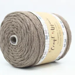craft affair | Single Strand Cotton Macrame Cord (10 M, 3mm) | Craft, DIY - Stone Stone image 2