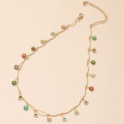 EL REGALO Stone Studded Minimal Necklace-picture-9
