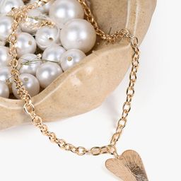 Kazo Gold-Plated Minimal Textured Necklace-image-70