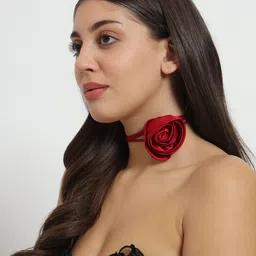 DEPANO Satin Flower Chokers-28