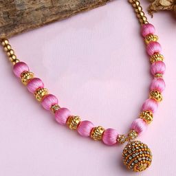 AKSHARA Girls Gold-Plated Synthetic Necklace-image-64