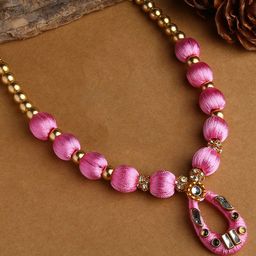 AKSHARA Girls Gold-Toned & Rose Gold-Plated Necklace-image-90